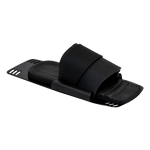 Angled view of the Pivot RTP, a black rear toe plate with a textured footbed and adjustable rubber overlay.