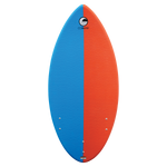 Top of the DASH Kid's Board, featuring a textured blue and orange surface for enhanced grip.