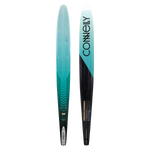 Side-by-side view of 2024 Women's Concept showing top’s teal gradient and base’s black and teal design with bold branding.