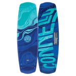 Side-by-side view of the 2024 Groove wakeboard, highlighting its unique marbled blue and teal aesthetic.