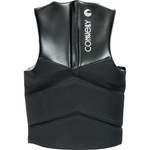 Sidewinder NCGA vest in black with a sleek, segmented design and logo detail, shown from the back.