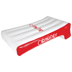 Boat slide with a white and red color scheme, Connelly branding, and side handles for stability.