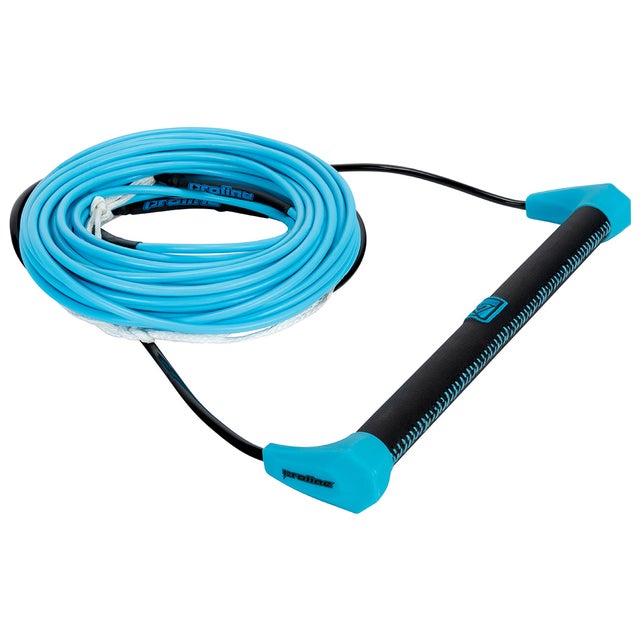 LG Suede Package featuring a 15-inch cyan AX Suede handle with EVA core and a 70-foot zero-stretch Dyneema mainline.